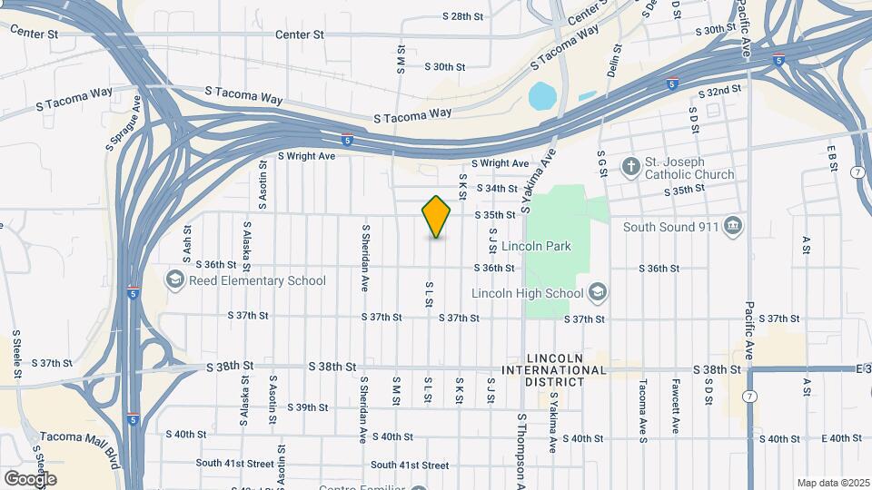 3525 S L St Map and Location Details