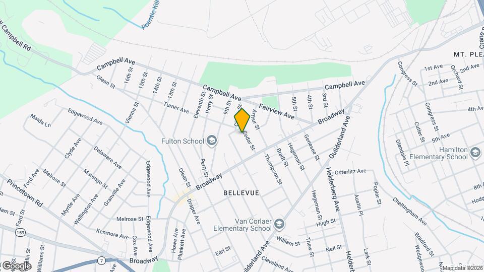 442 Cedar St, Unit 2 Map and Location Details