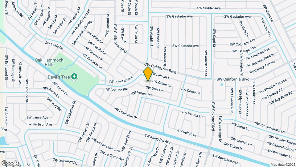 2180 SW Pamona St Map and Location Details