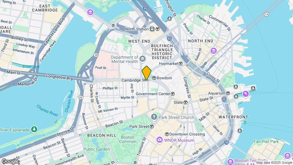 13 Bowdoin St Map and Location Details