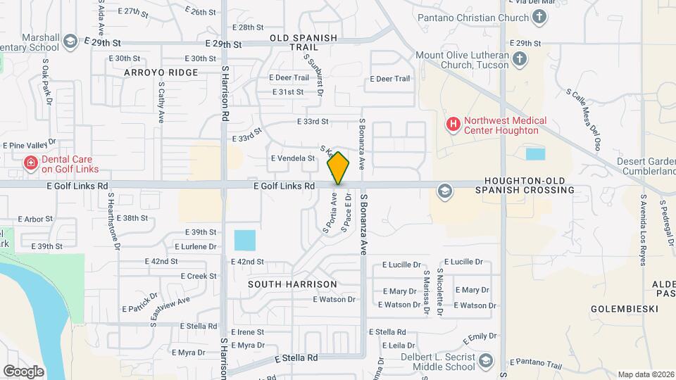 2601 S Portia Ave Map and Location Details