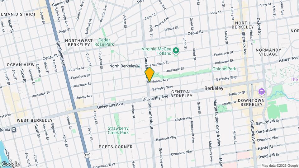 1903 Sacramento St Map and Location Details