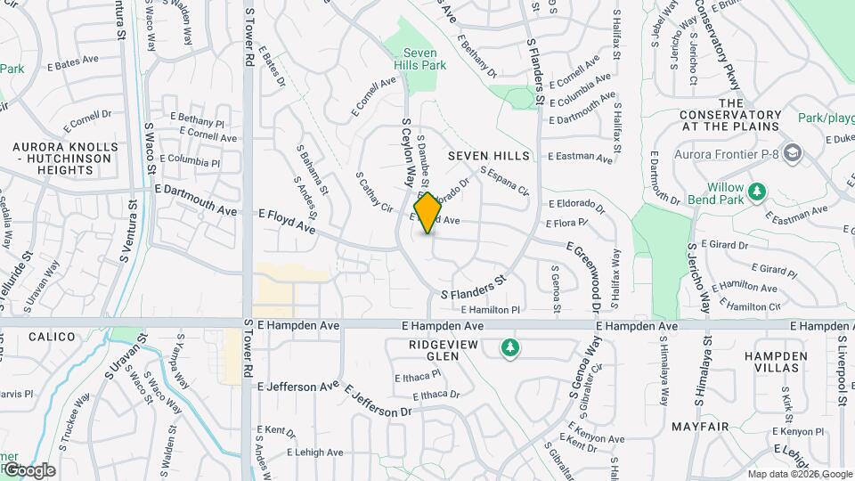 3315 S Dunkirk Way Map and Location Details