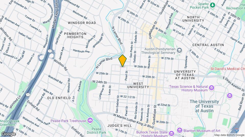 2511 San Gabriel St Map and Location Details