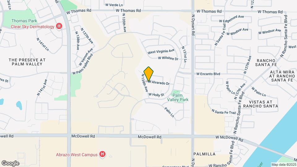 13383 W Alvarado Dr Map and Location Details