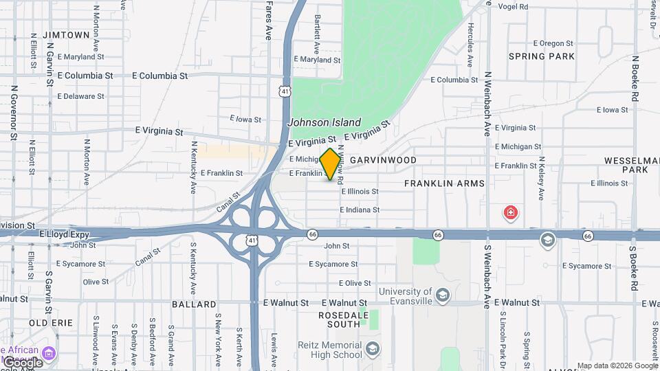 1332 E Illinois St Map and Location Details