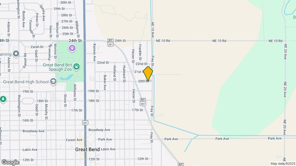 1411 20th St Map and Location Details