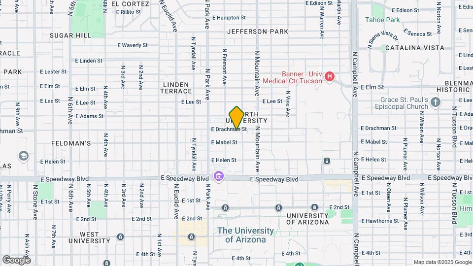 1136-1142 E Drachman St Mapa y Detalles de la Ubicación