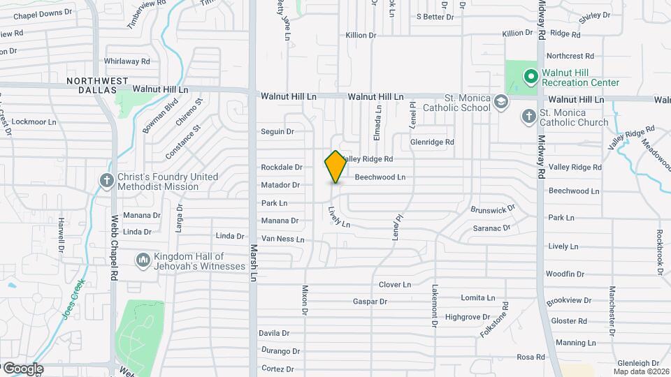 3812 Beechwood Ln Map and Location Details