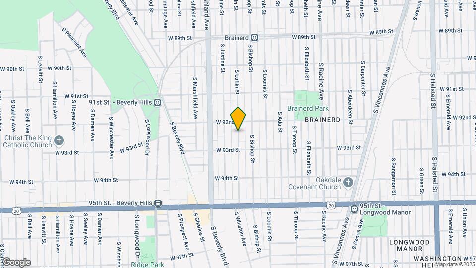 9224 S Laflin St Map and Location Details