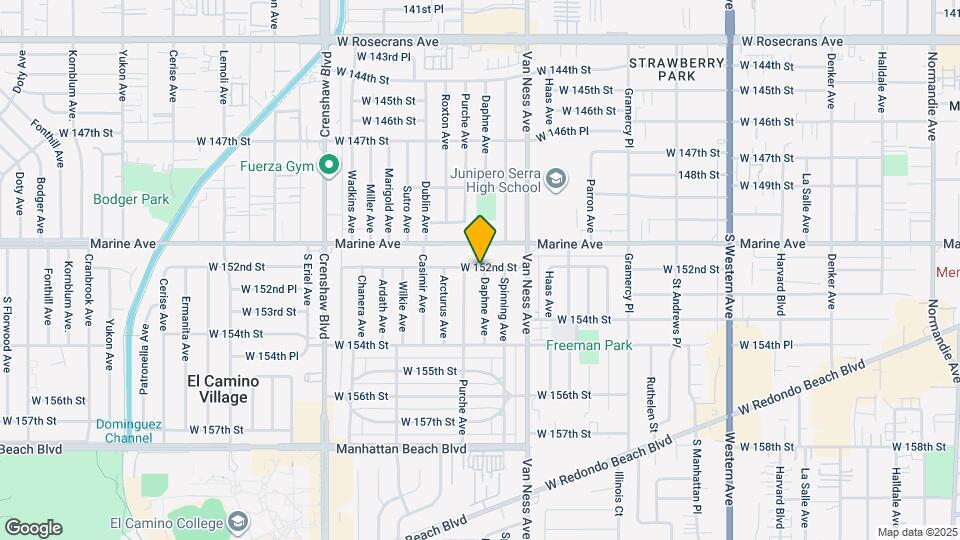 15201 Daphne Ave Map and Location Details