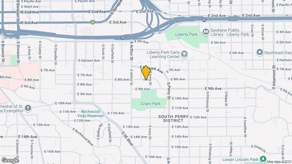 1118 E 8th Ave Map and Location Details