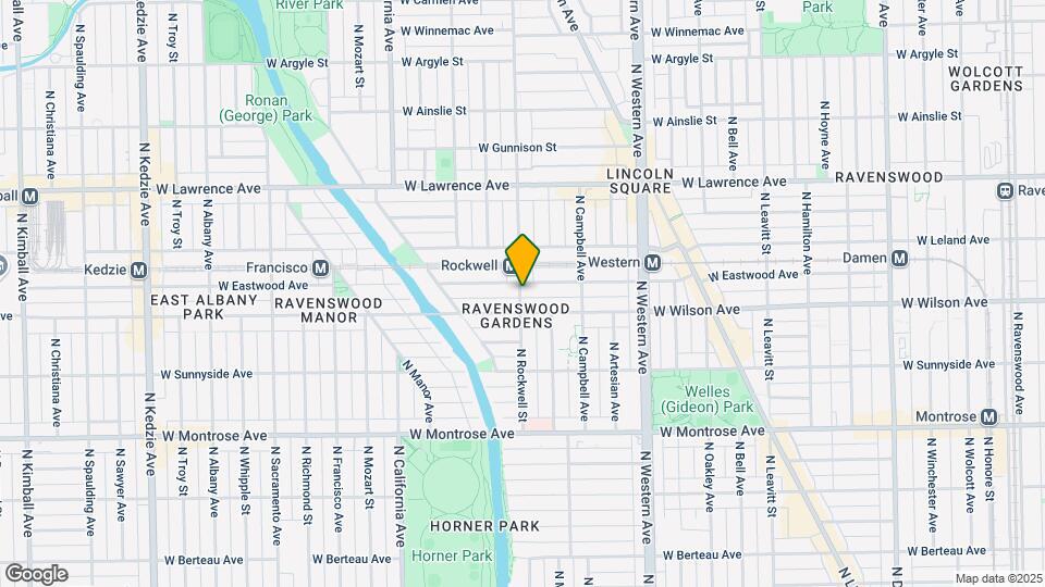 4617 N Rockwell St, Unit 1 Map and Location Details