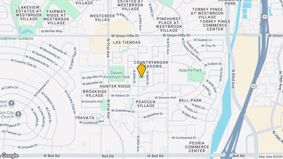 8864 W Morningside Dr Mapa y Detalles de la Ubicación