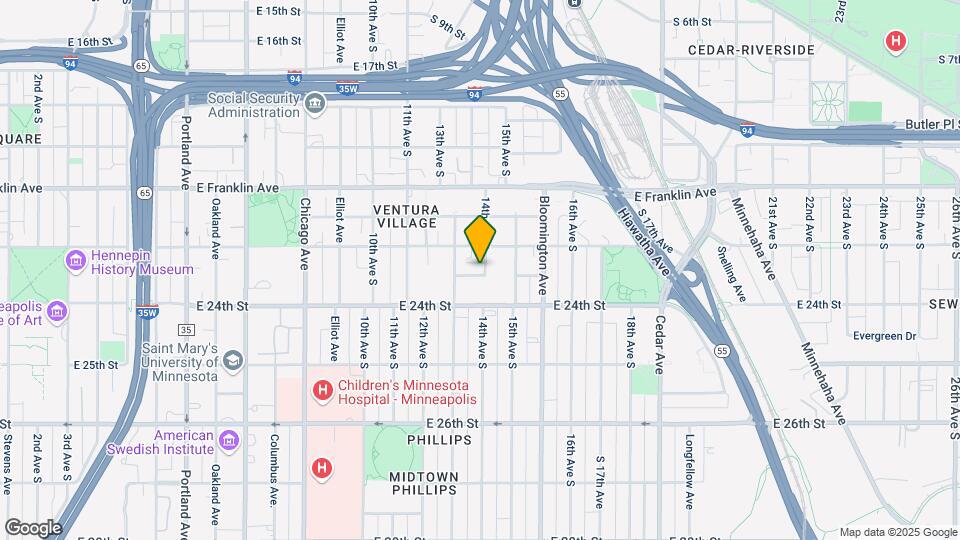 2220 S 14th Ave Mapa y Detalles de la Ubicación
