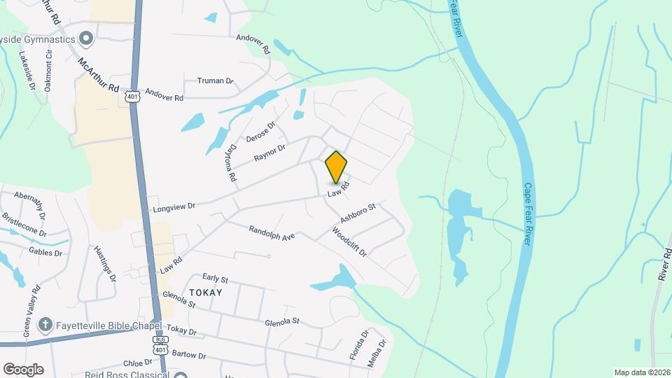 633 Law Rd Map and Location Details