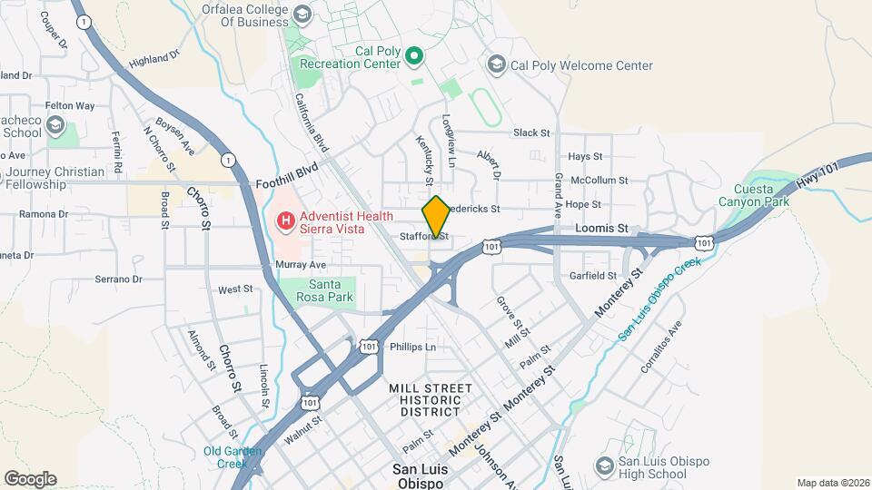 520 Kentucky St Map and Location Details