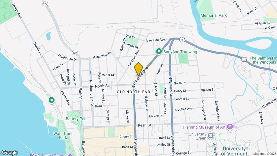 180 N Winooski Ave, Unit 101 Mapa y Detalles de la Ubicación
