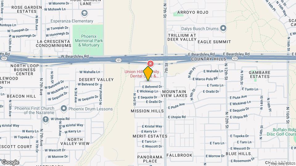 425 E Marco Polo Rd Map and Location Details
