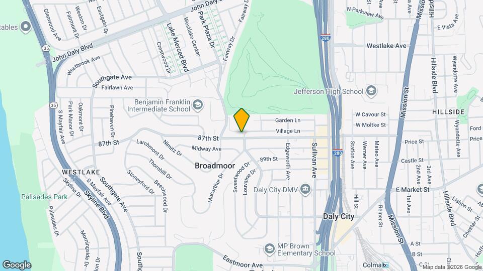 500 87th St Map and Location Details