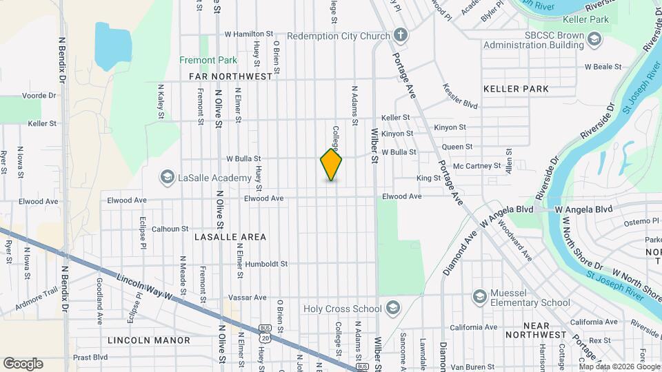 1413 College St Map and Location Details