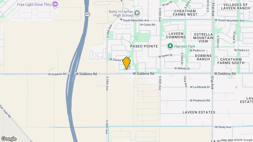 5733 W Milada Dr Mapa y Detalles de la Ubicación