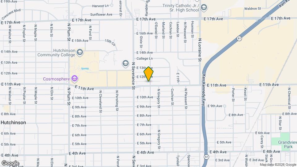 1101 N Baker St Map and Location Details