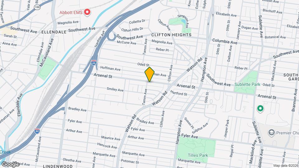 6328 Arsenal St Map and Location Details