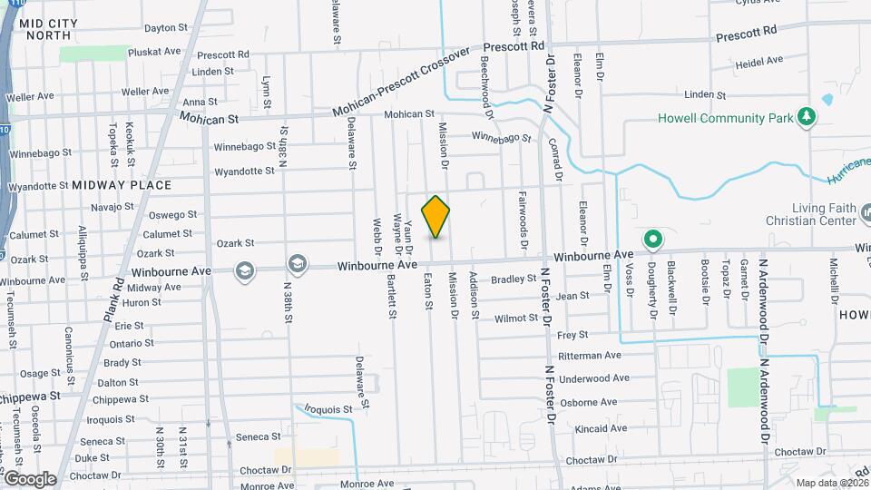 3342 Eaton St Map and Location Details