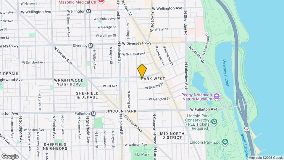 675 W Wrightwoode Mapa y Detalles de la Ubicación