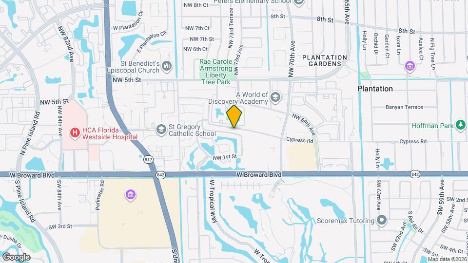 7249 NW 1st Manor Map and Location Details