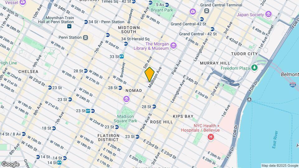 128 Madison Ave Map and Location Details