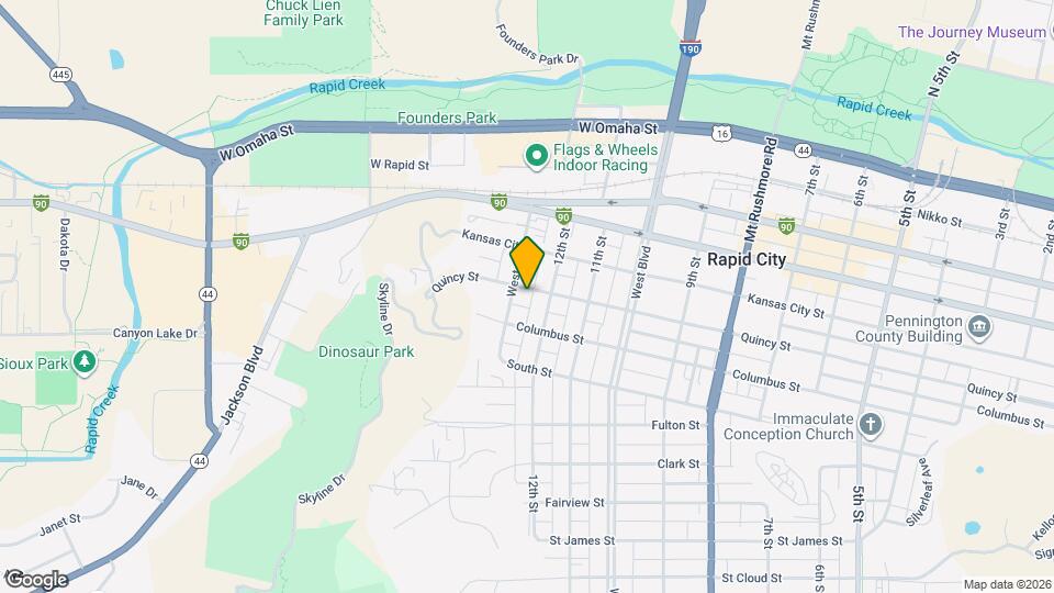 1213 Quincy St Map and Location Details