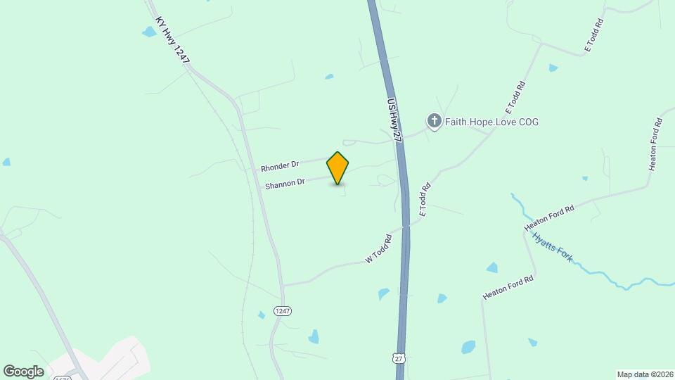 321 Shannon Dr Mapa y Detalles de la Ubicación