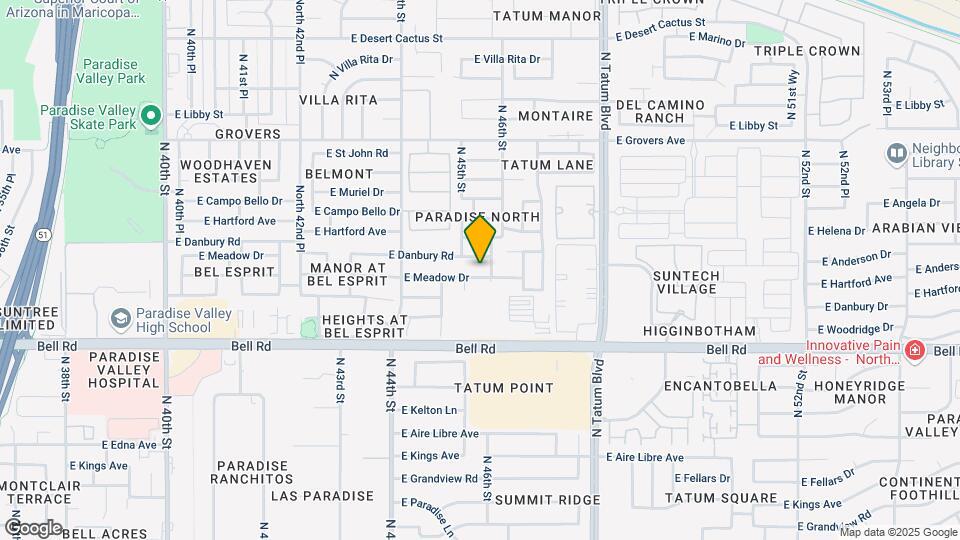 4556 E Meadow Dr Map and Location Details
