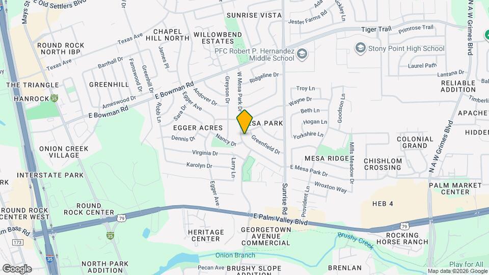 1511 W Mesa Park Dr Map and Location Details