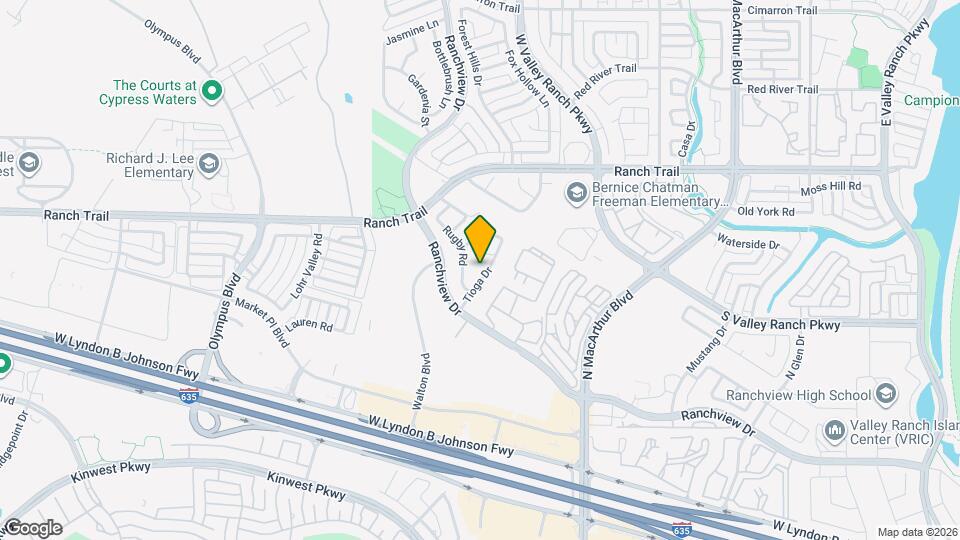 1237 Tioga Dr Map and Location Details