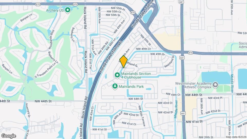 4709 NW 47th Ave Map and Location Details