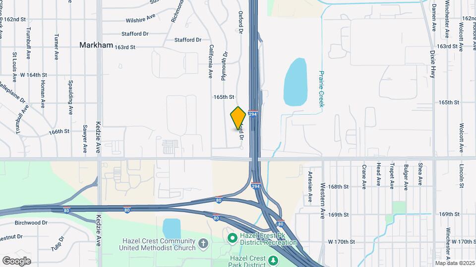 16604 Oxford Dr Map and Location Details