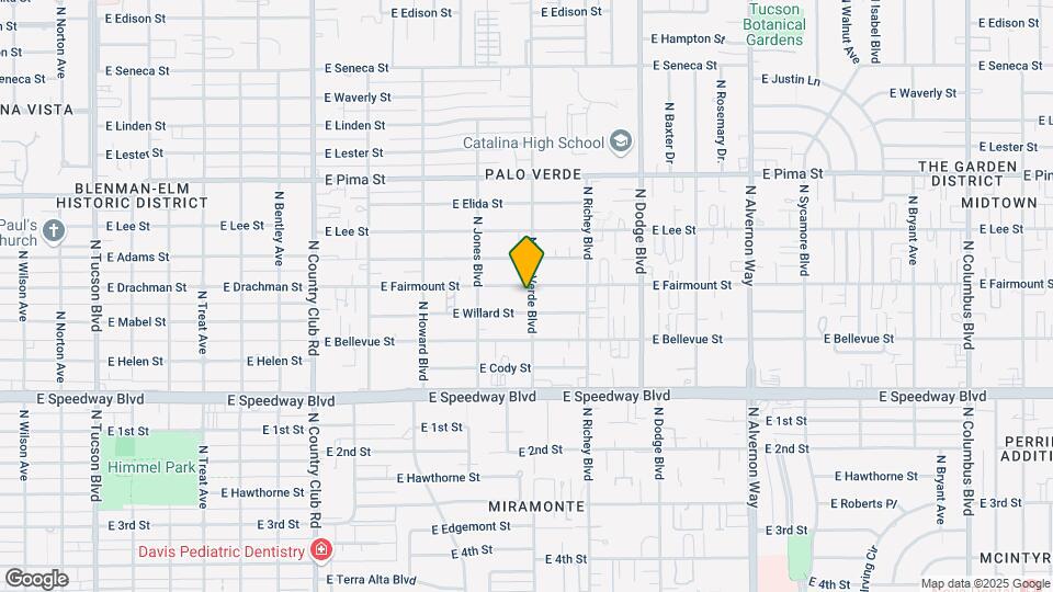 1321 N Palo Verde Blvd Mapa y Detalles de la Ubicación