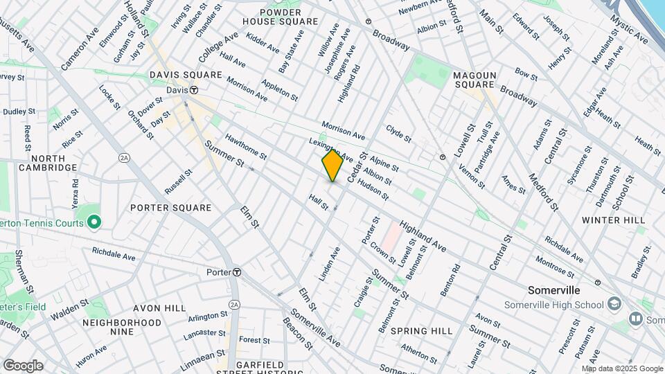 296 Highland Ave, Unit 1 Mapa y Detalles de la Ubicación