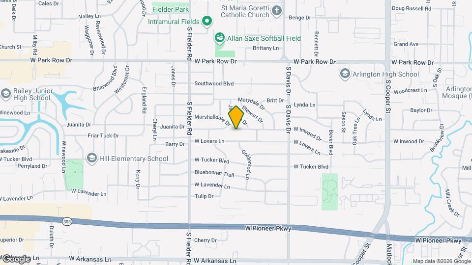 1404 Marshalldale Dr Map and Location Details