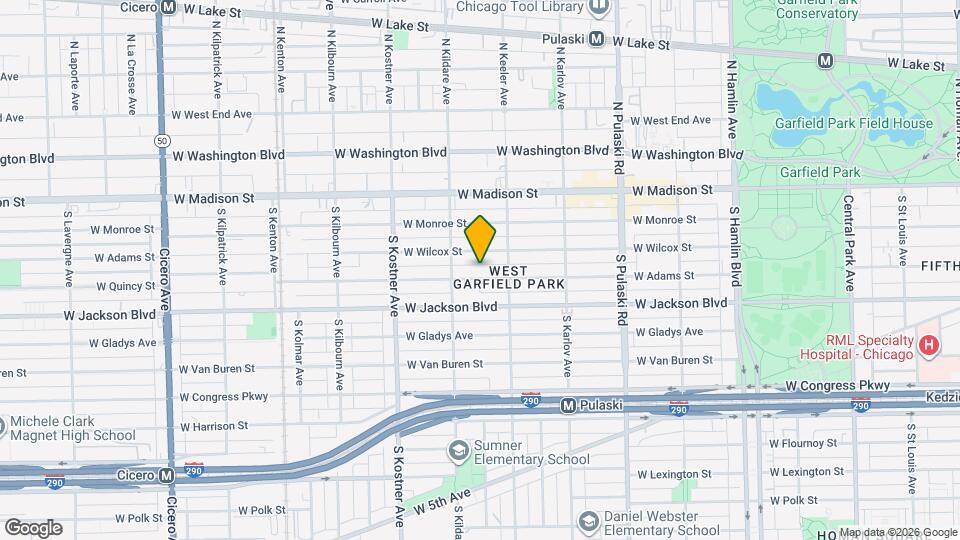 4230 W Adams St Map and Location Details