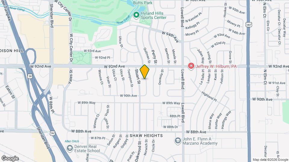 9091 N Raleigh St Map and Location Details