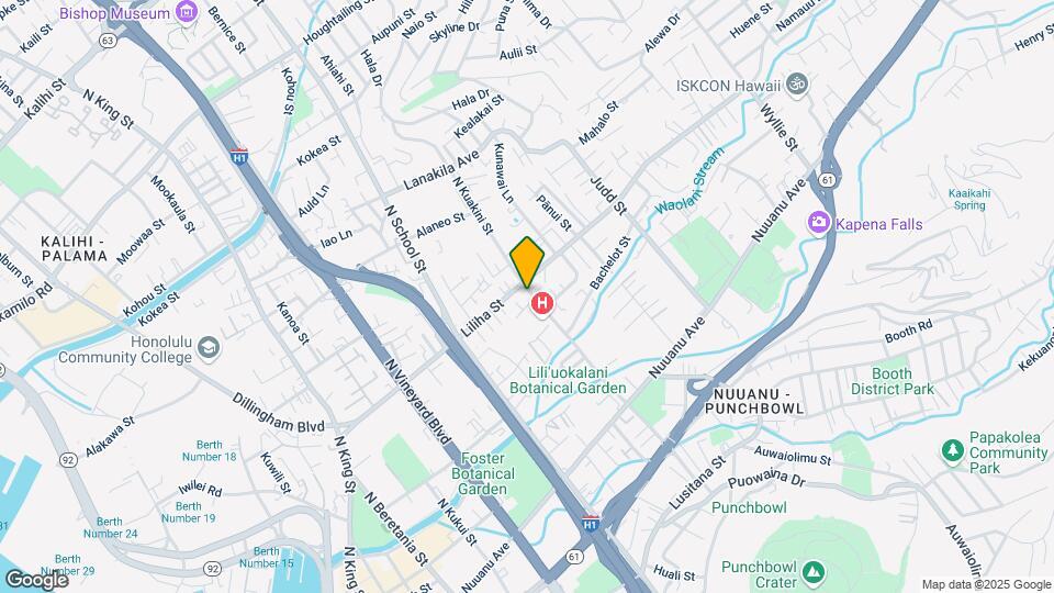 421 N Kuakini St Mapa y Detalles de la Ubicación