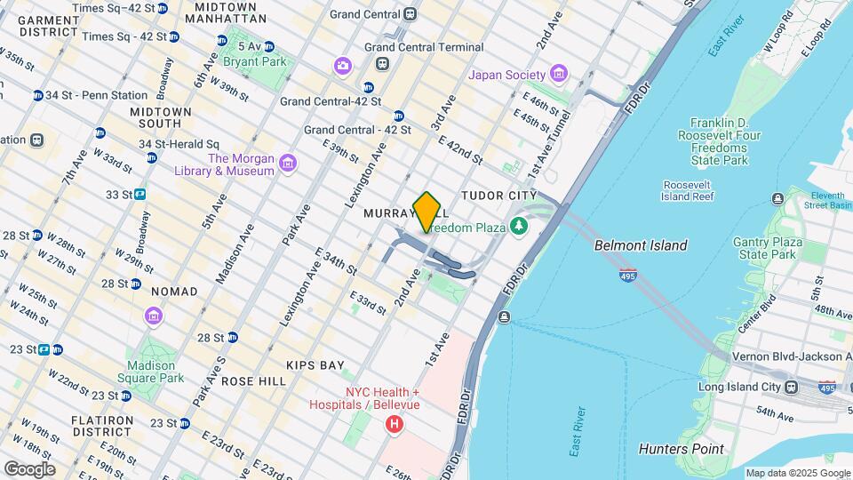 245 E 37th St Map and Location Details