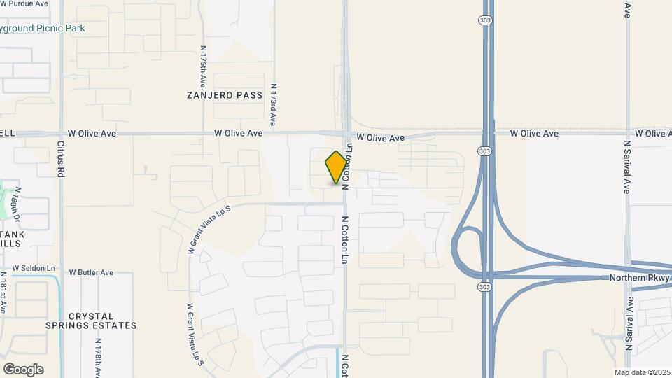 8815 N 171st Dr Mapa y Detalles de la Ubicación