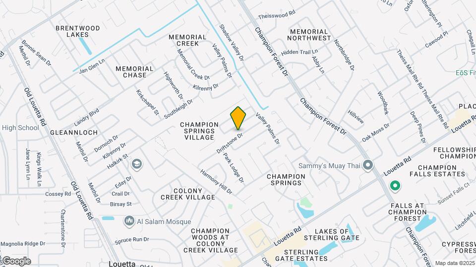 8910 Driftstone Dr Map and Location Details