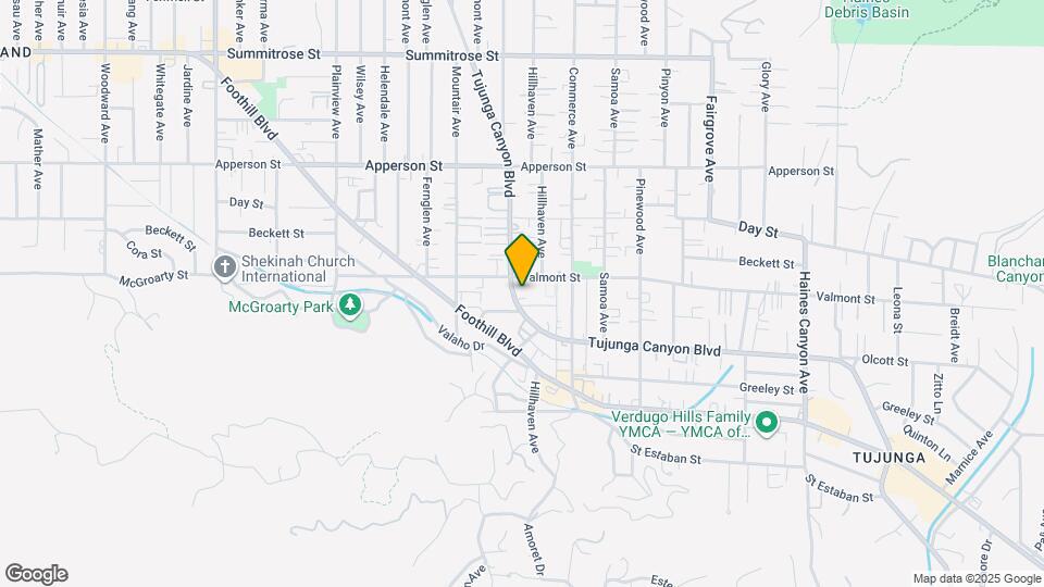 10208-10212 Tujunga Canyon Blvd Map and Location Details