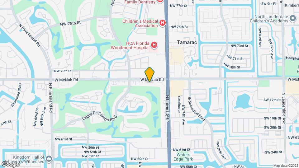 7750 W McNab Rd, Unit 104 Map and Location Details